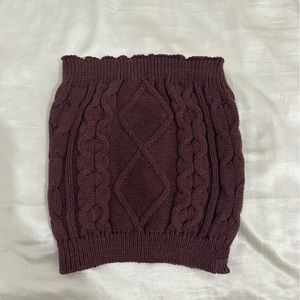 Knitted tube top